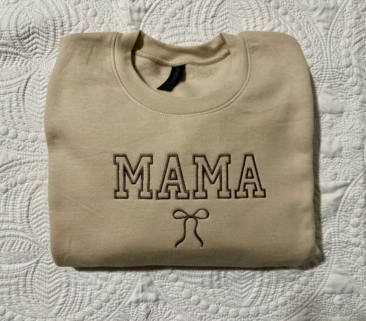 MAMA bow crewneck